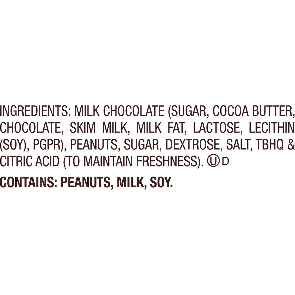 Reese's Milk Chocolate Snack Size Peanut Butter Cups, Halloween Candy Bag, 22.55 oz (40 Pieces)