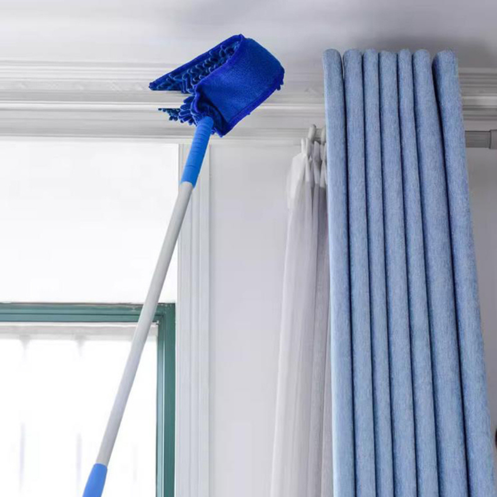 Extendable Ceiling Fan Duster with Bendable Microfiber Head and Aluminum  Pole