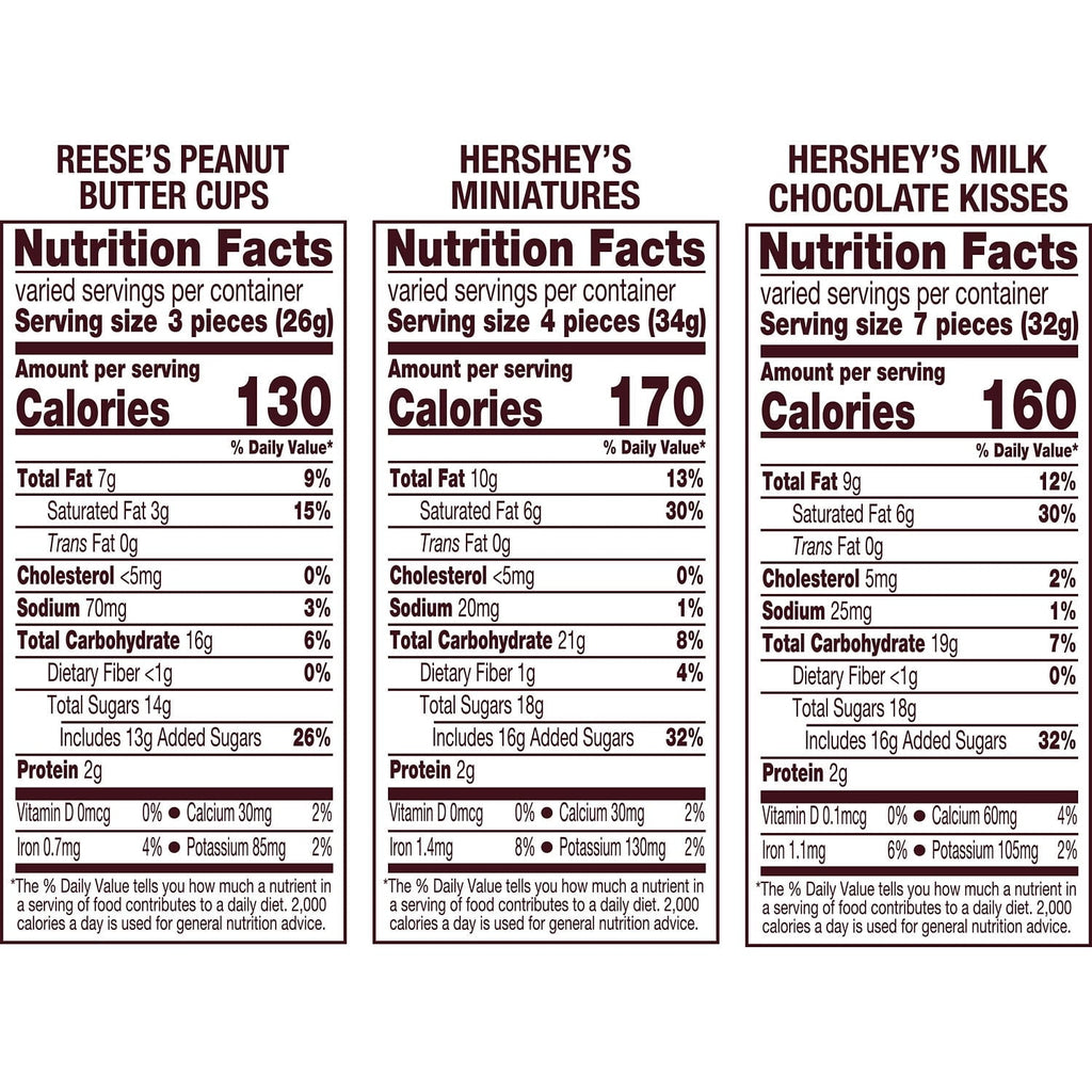 Hershey's and Reese's Assorted Chocolate Flavored, Halloween Candy Party Pack, 35 oz