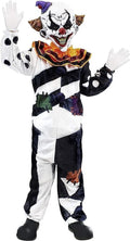 Joyfy Scary Clown Costume for Kids, Clown Halloween Outfit Set Fancy Dress Cosplay
