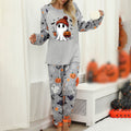 Pajamas For Women Set Halloween Cozy 2 Piece Outfit Soft Comfortable Sleepwear Loungewear Nightwear Nightclothes Homewear