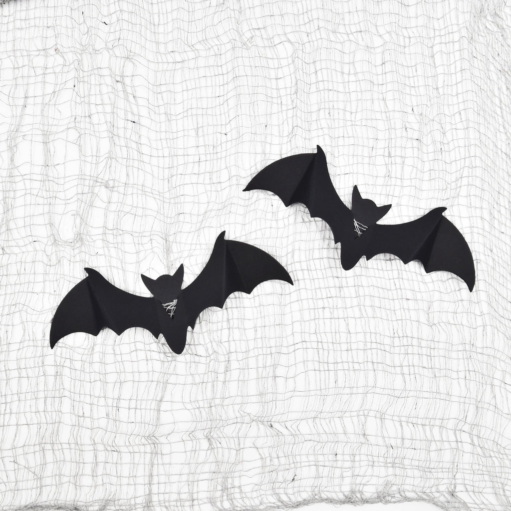 Creepy Gauze Fabric with Bats, Gray, 29.5" x 118", Halloween by Way To Celebrate