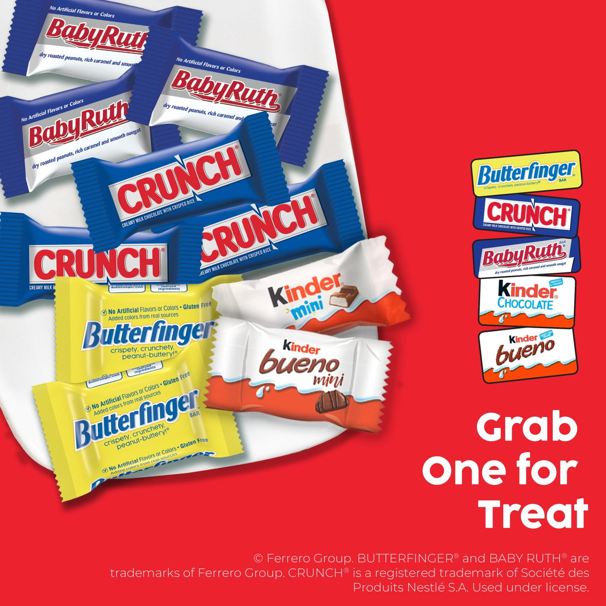 Butterfinger, CRUNCH, Baby Ruth & More Halloween Candy Chocolate-y, 36.9 oz