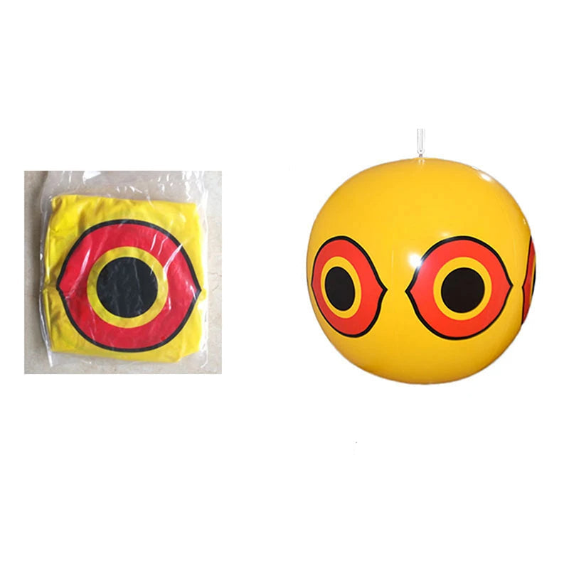 Bird Repellent Scare Balloon with Predator Eye Pattern and Reflective  Stickers