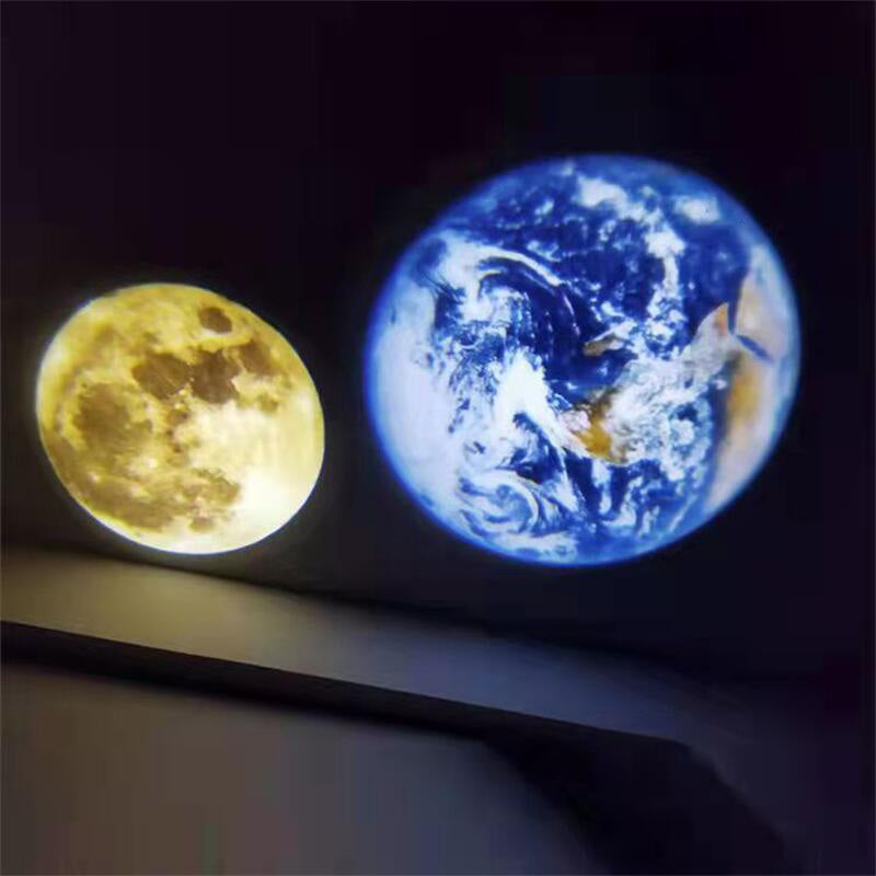 Celestial Projection Lamp with Dual Moon and Earth  Films