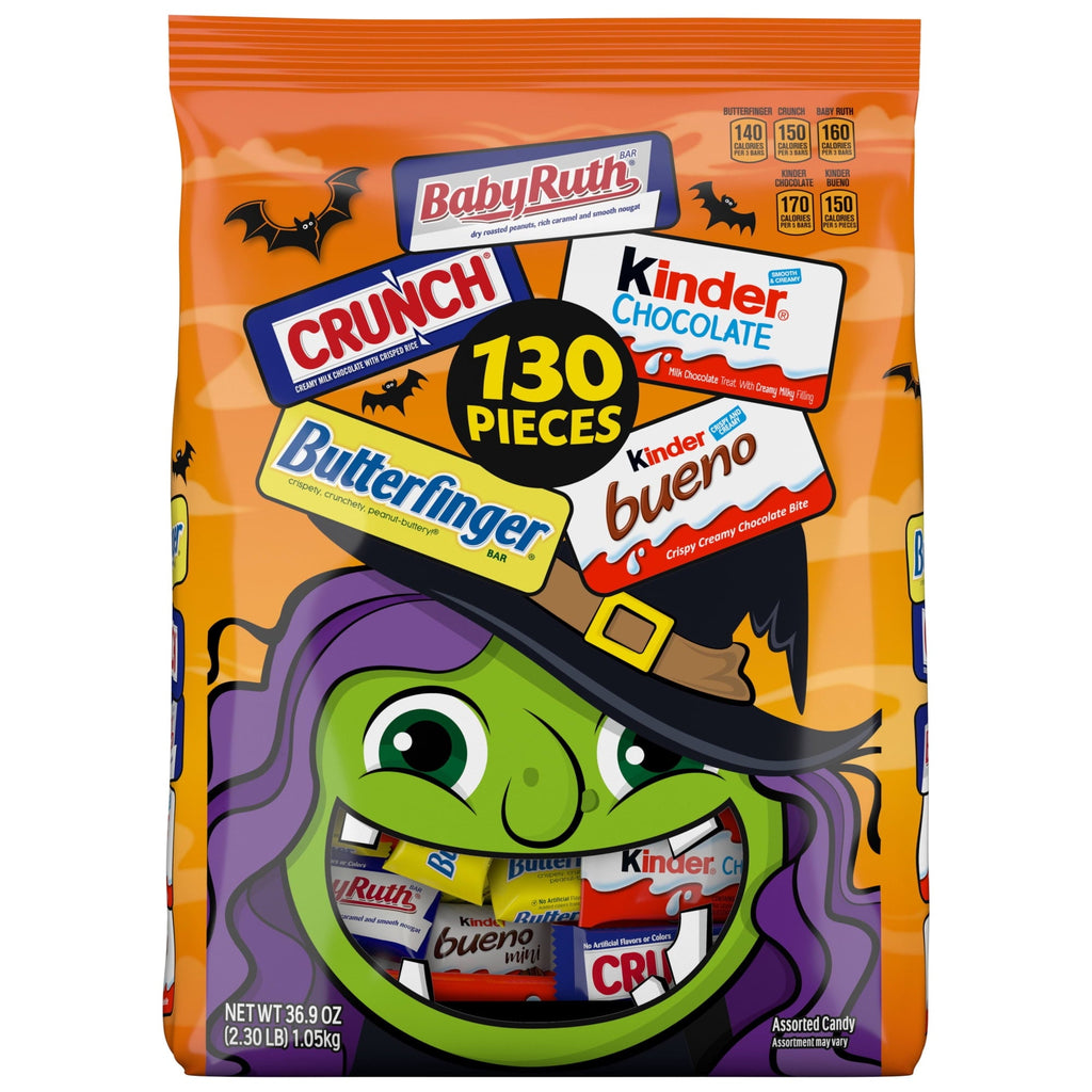 Butterfinger, CRUNCH, Baby Ruth & More Halloween Candy Chocolate-y, 36.9 oz