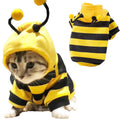 WILLED Pet Bee Halloween Costume for Cats and Small to Medium Dogs, Party Cosplay Dress Up Festival Decoration for Pets
