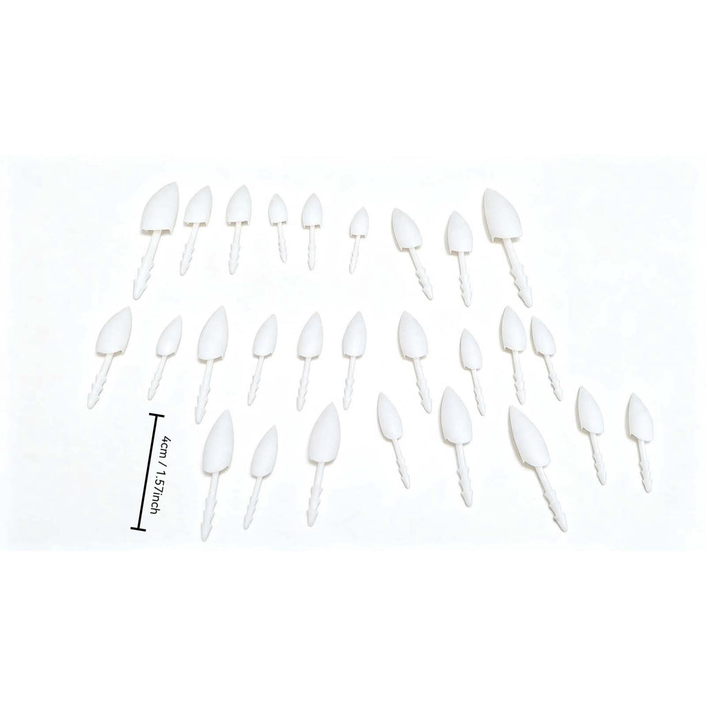 YAMB Halloween Pumpkin Teeth Decor Kit, Mini Fangs and Flat Teeth, Reusable Pin-In Design, For Pumpkin Carving and Party Craft, 1.6 Inch