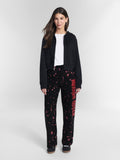Halloween Women's Horror Queen Wide Leg Jogger Pants, Sizes XXS-XXL