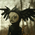 Creepy Witch Sculptures, Dark and Bizarre Art Halloween Decoration
