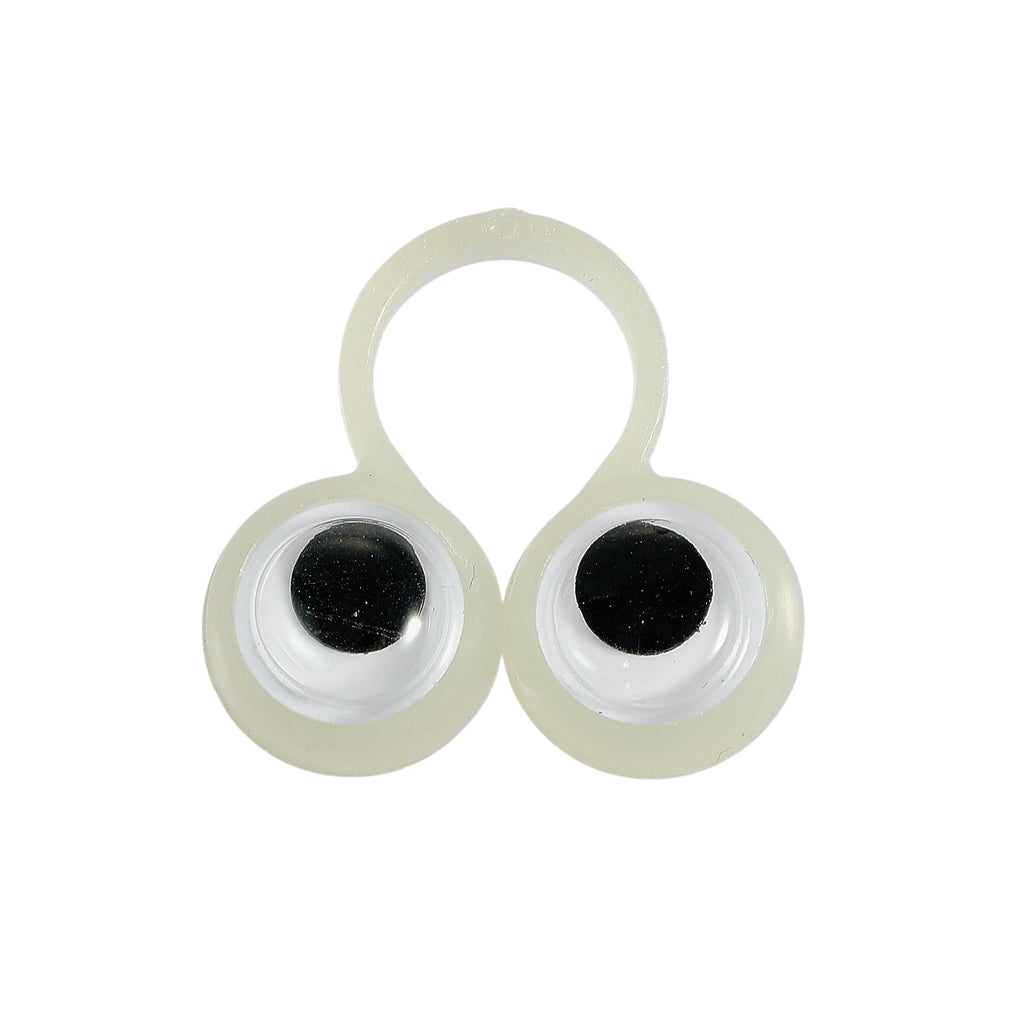 Glow-in-the-Dark Googly Eyes Rings Party Favors, Multicolor, 12 Count, Halloween by Way To Celebrate