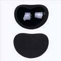 Adhesive Bikini Pads with Molded Shape and Silicone Coating,  Reusable