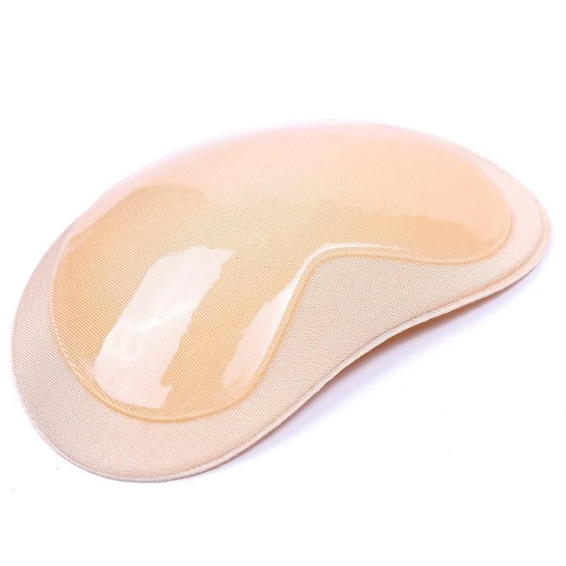 Adhesive Bikini Pads with Molded Shape and Silicone Coating,  Reusable