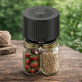 Cordless Vacuum Sealer for Mason Jars with Dual Jar Compatibility and 10 Reusable  Lids