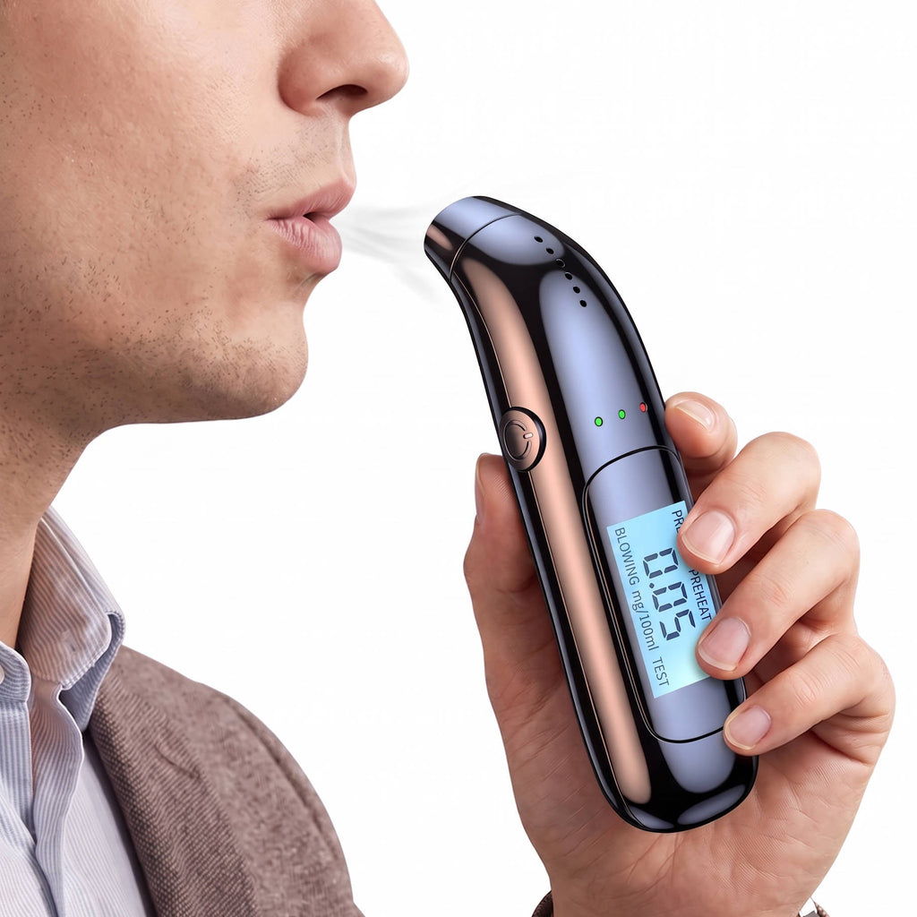 Digital Breathalyzer, Contactless Portable BAC Tester with 2.7K Display, Personal Alcohol Tester