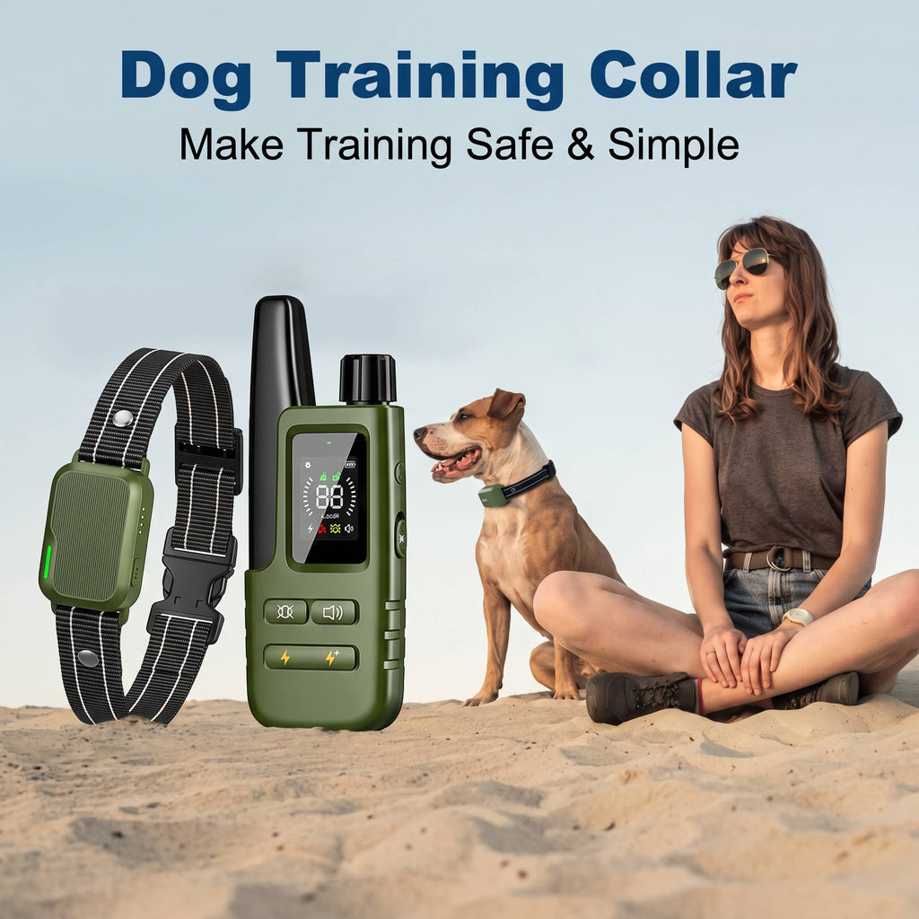 Dog Training Collar with Remote, 3300FT Range, Adjustable Collar for Dogs 10 to 120Lbs