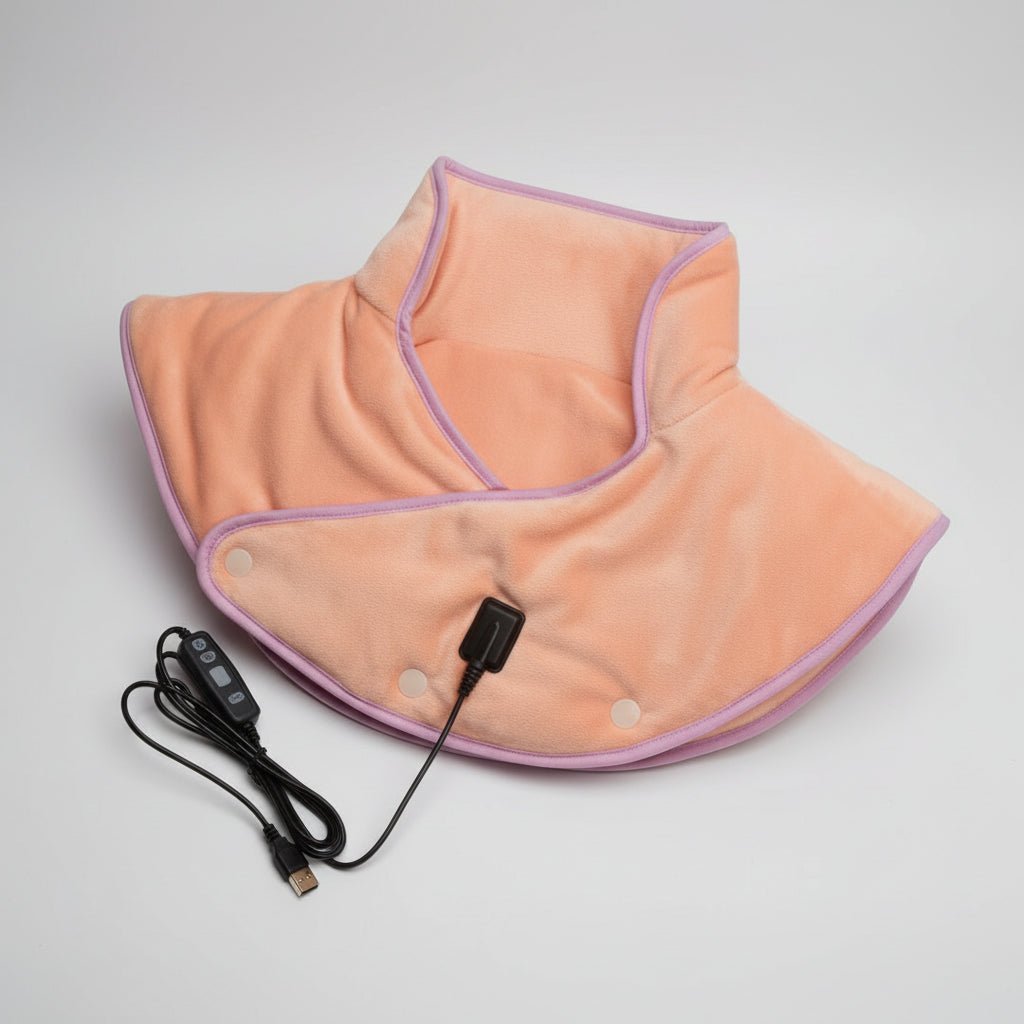 Heating Pad for Neck and Shoulders with Vibration Massage, Three Heat  Levels