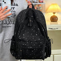 Backpack with Star Pattern and Multiple Storage Pockets, Padded Straps
