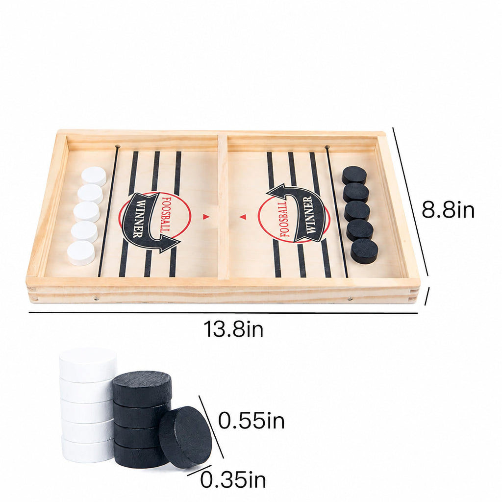 Catapult Chess Game with Wooden Board and Dual Launch Mechanism
