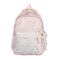 Bow Print Backpack with Multiple Compartments and Adjustable Padded Straps
