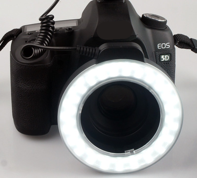 Camera Ring Light with 48 LED Beads and Six Adapter  Rings