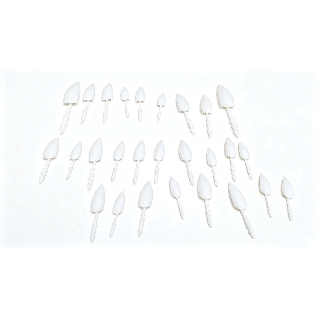 YAMB Halloween Pumpkin Teeth Decor Kit, Mini Fangs and Flat Teeth, Reusable Pin-In Design, For Pumpkin Carving and Party Craft, 1.6 Inch