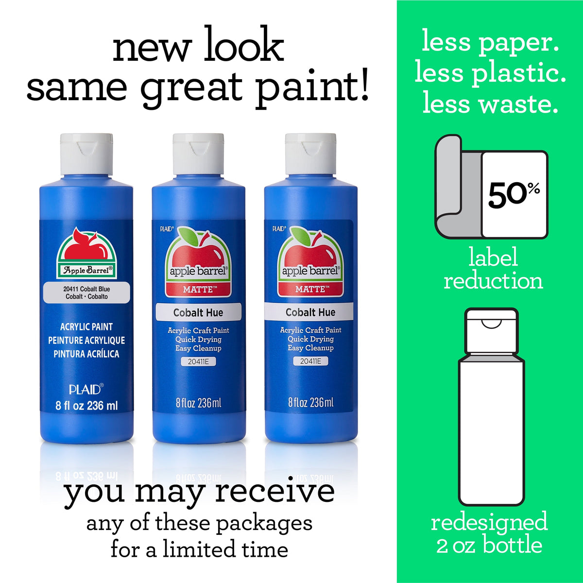 Apple Barrel Acrylic Craft Paint, Matte Finish, 8 fl oz
