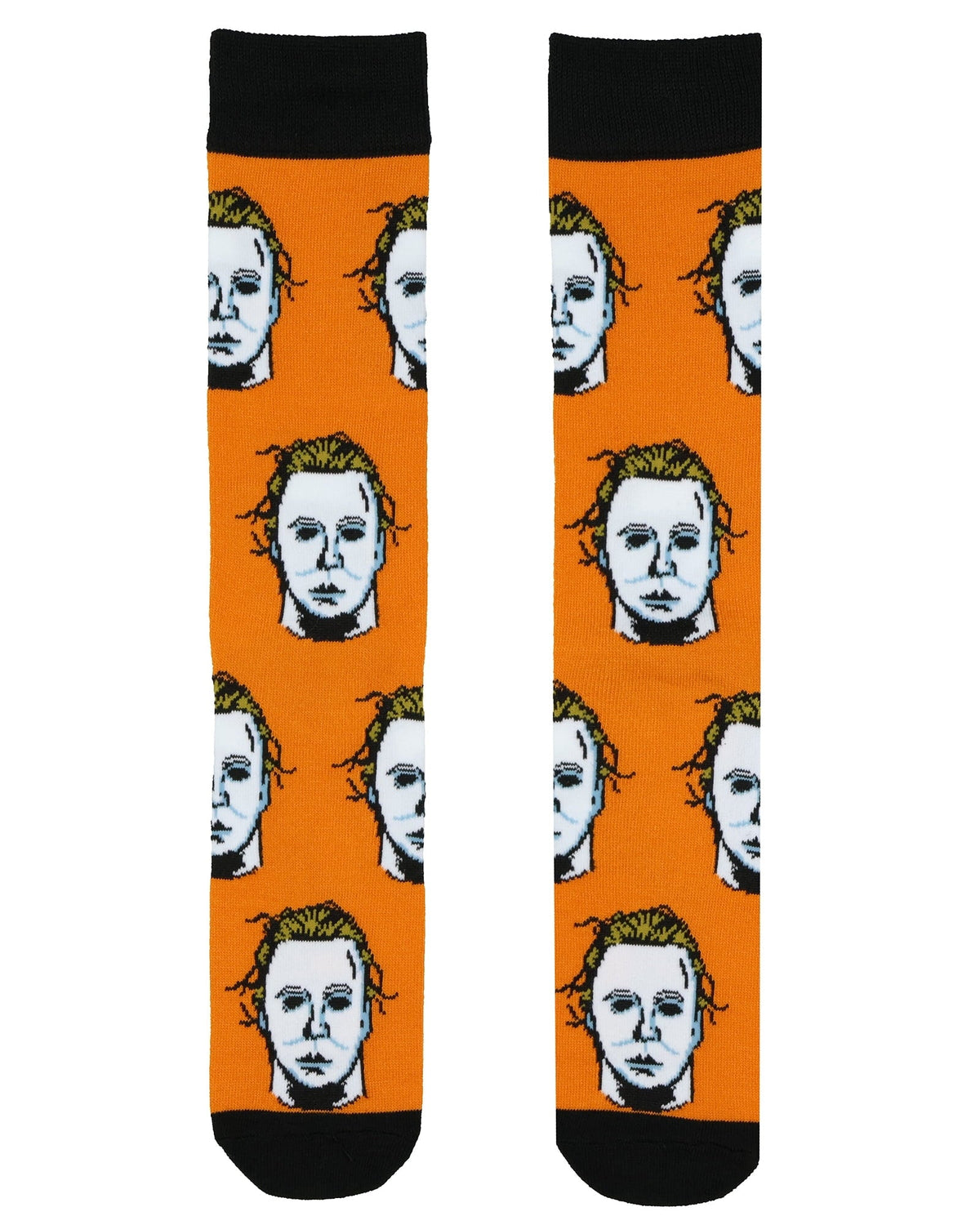 Halloween II Socks Men's Michael Myers 2-Pair Adult Horror Novelty Mid-Calf Crew Socks (Fits Shoe Size 6-12)