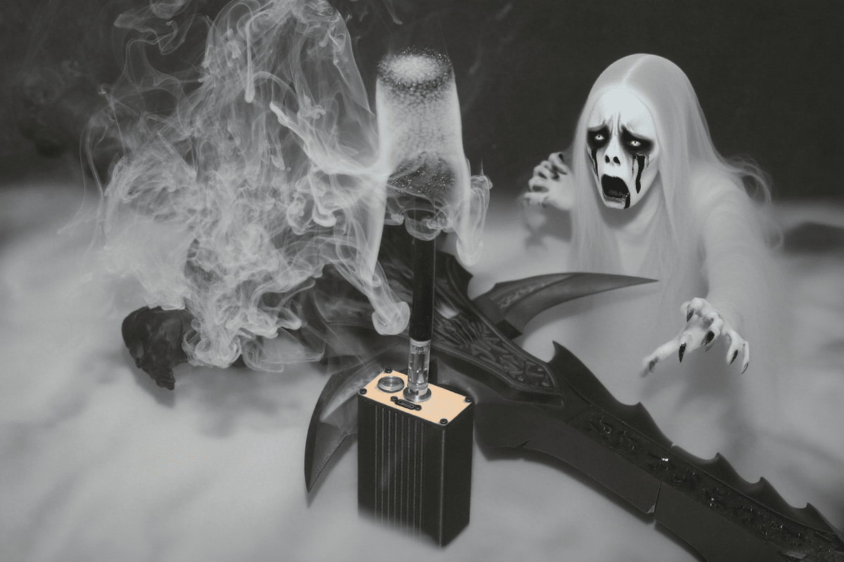 Portable Smoke Machine with Remote Control - fog machine liquid Ideal for Photography, Outdoor Events, Parties, Stage Effects, Halloween, Weddings - Hand-held Fogger