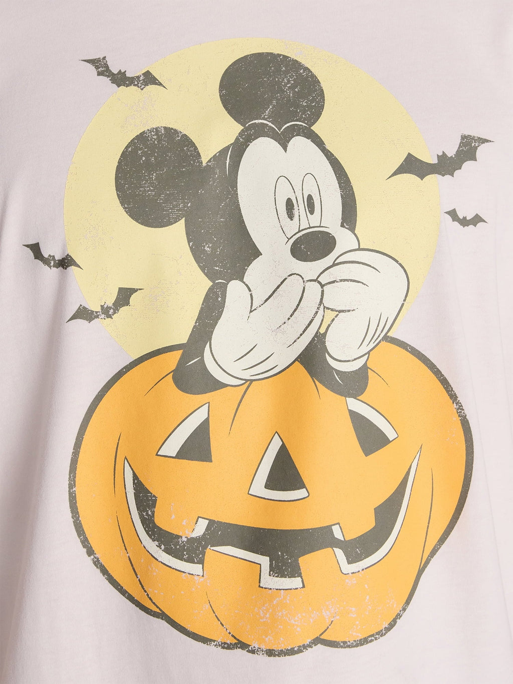 Mickey Mouse Pumpkin Men's and Big Men's Halloween Graphic Tee, Sizes XS-5XL