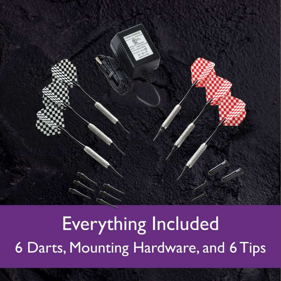 Fat Cat Electronx Electronic Dartboard, 13.5 Compact Target