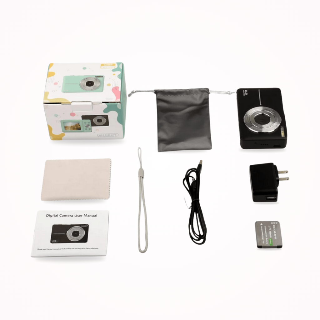 Compact Digital Camera with 1080p Video and Large LCD Display