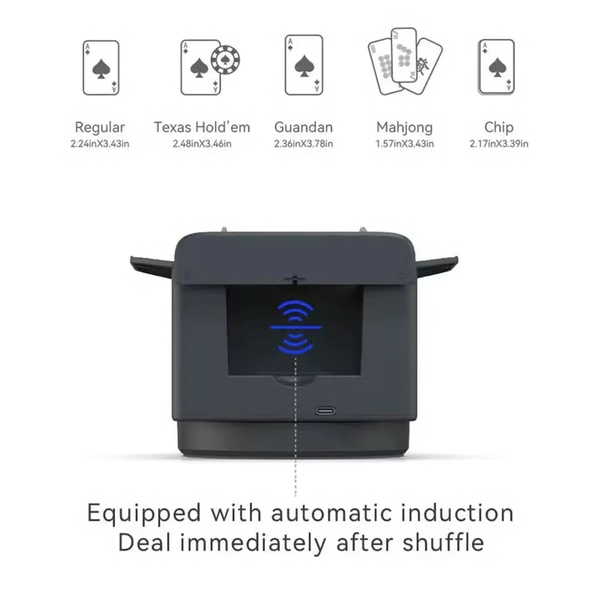 360° Automatic Rotating Card Shuffler and Dealer for Poker and Home Parties