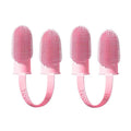 Finger Toothbrush for Dogs and Cats with Dual Design and 800  Bristles