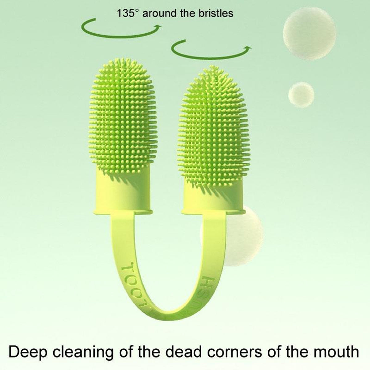 Finger Toothbrush for Dogs and Cats with Dual Design and 800  Bristles