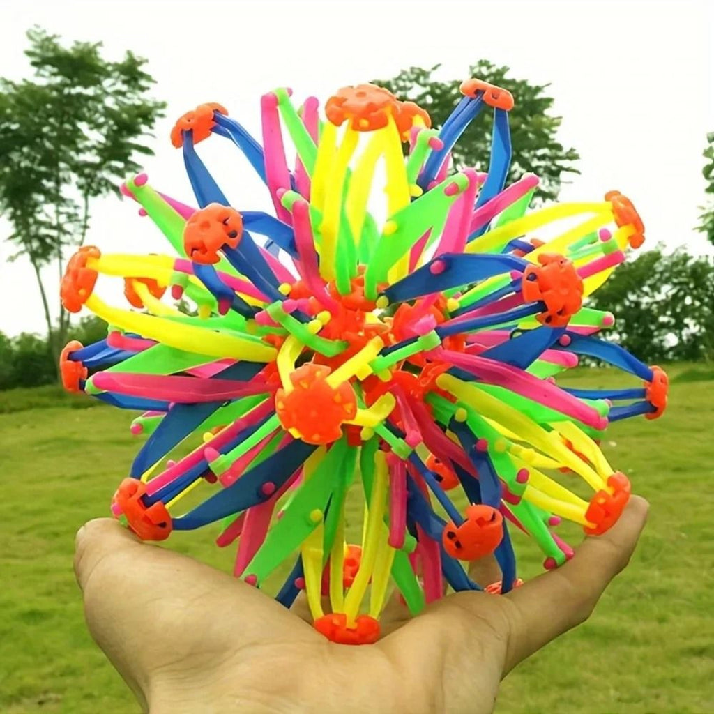 Expandable Breath Ball with Geometric Lattice Structure and Colorful Joints for Breathing  Exercises