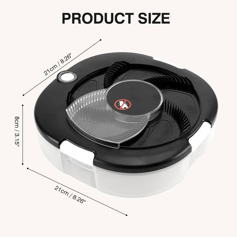 Electric Fly Trap with Rotating Arm and USB Charging, 72-Hour  Battery
