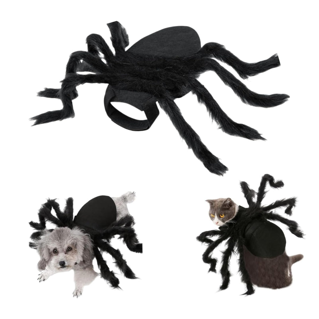 Halloween Spider Costume for Dogs and Cats, Adjustable Velcro Pet Costume for Small and Medium Dogs and Cats