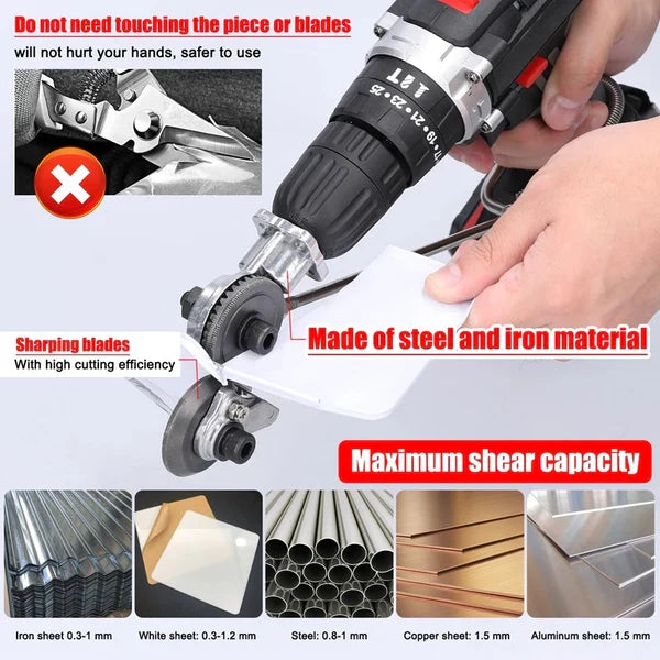Heavy Duty Metal Cutting Adapter for Electric Drill