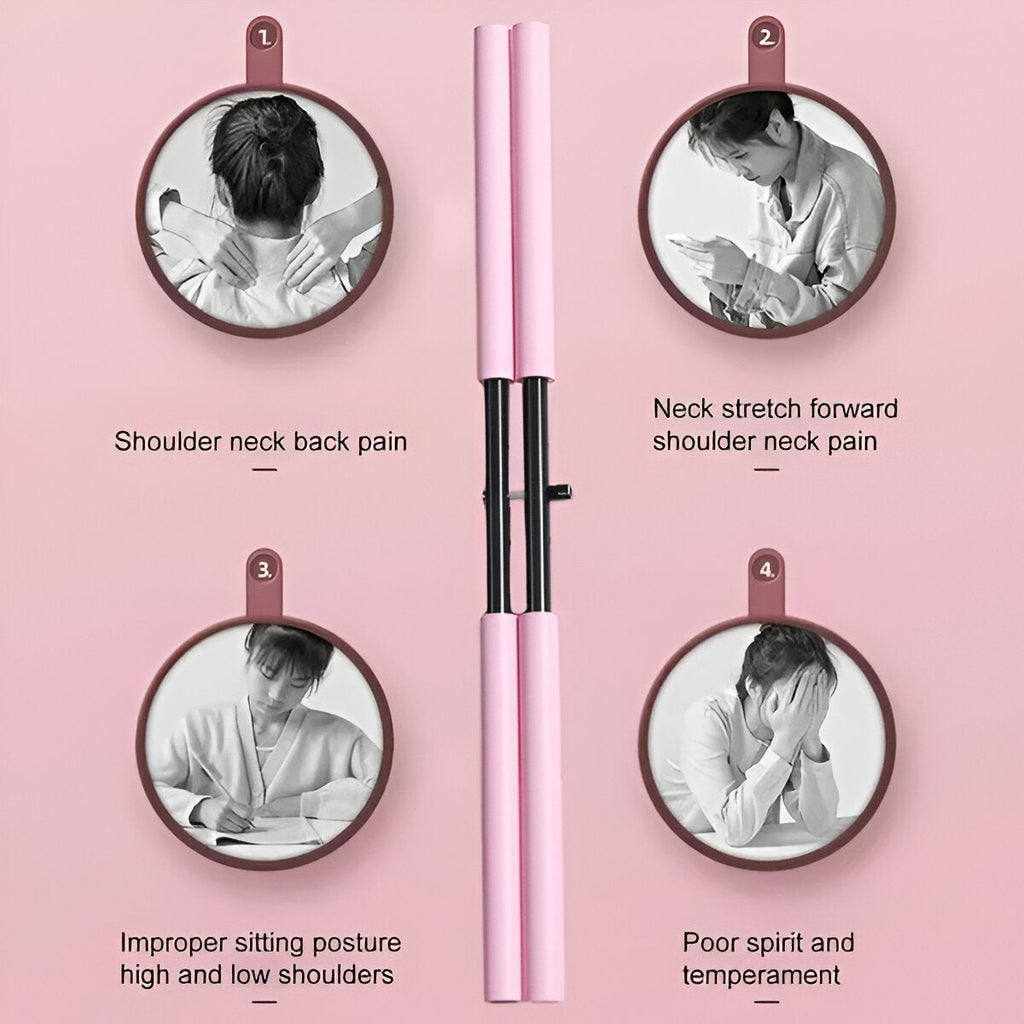 Adjustable Posture Stick with Foam Padding and Stainless Steel Construction