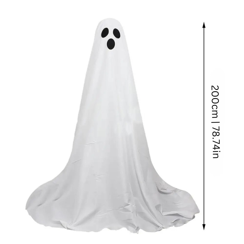 Glowing Ghost Yard Decorations Set with Internal LED Lighting, 78in Tall