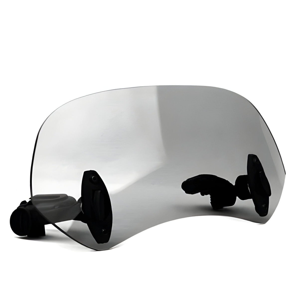 Clear Windshield Extension Panel with Adjustable Clamp Mounting for Motorcycles