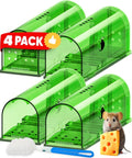 Four-Piece Mouse Trap Set for Indoor and Outdoor Use