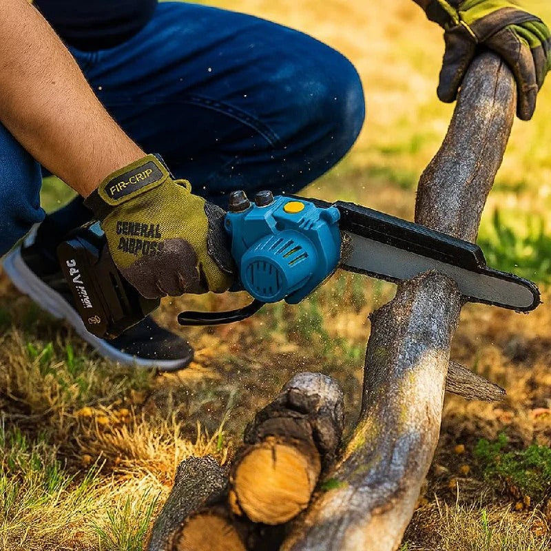 Cordless Electric Chainsaw with 1000W Motor and 30-Minute Battery,  Lightweight