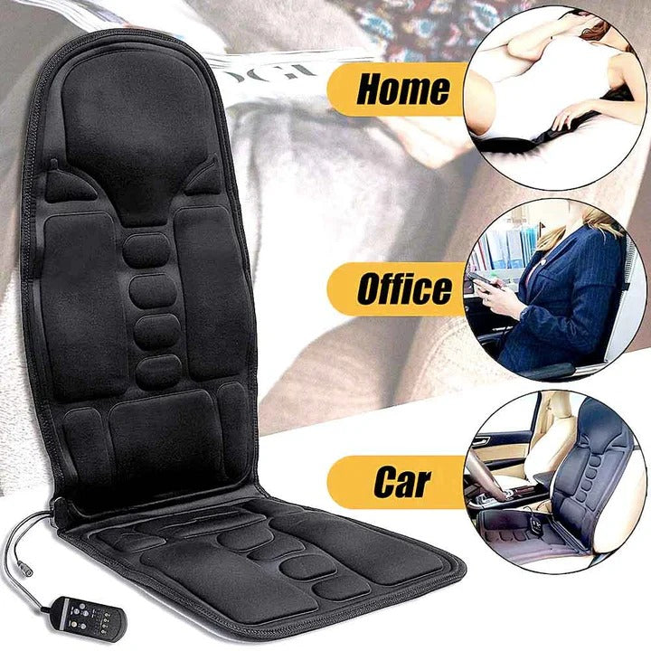 8-Mode Massage Chair Pad with Heated Back and Neck Support