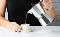 Classic Stovetop Coffee Maker for Single-Cup Pressure Brewing
