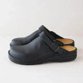 Genuine Leather Men's Slippers with Orthotic Support