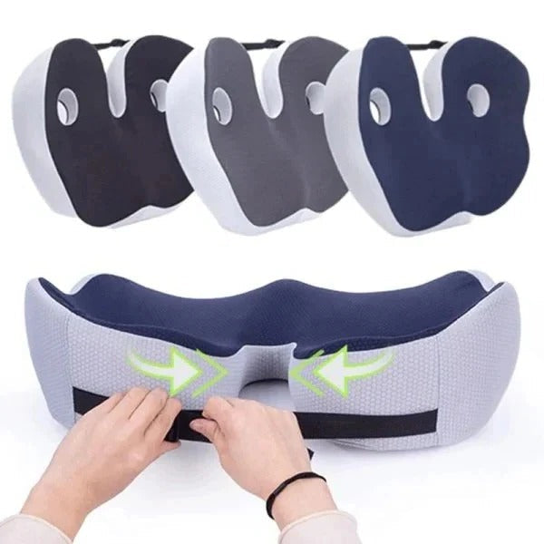 Adjustable Sit Bone Relief Seat Cushion with Customizable Support