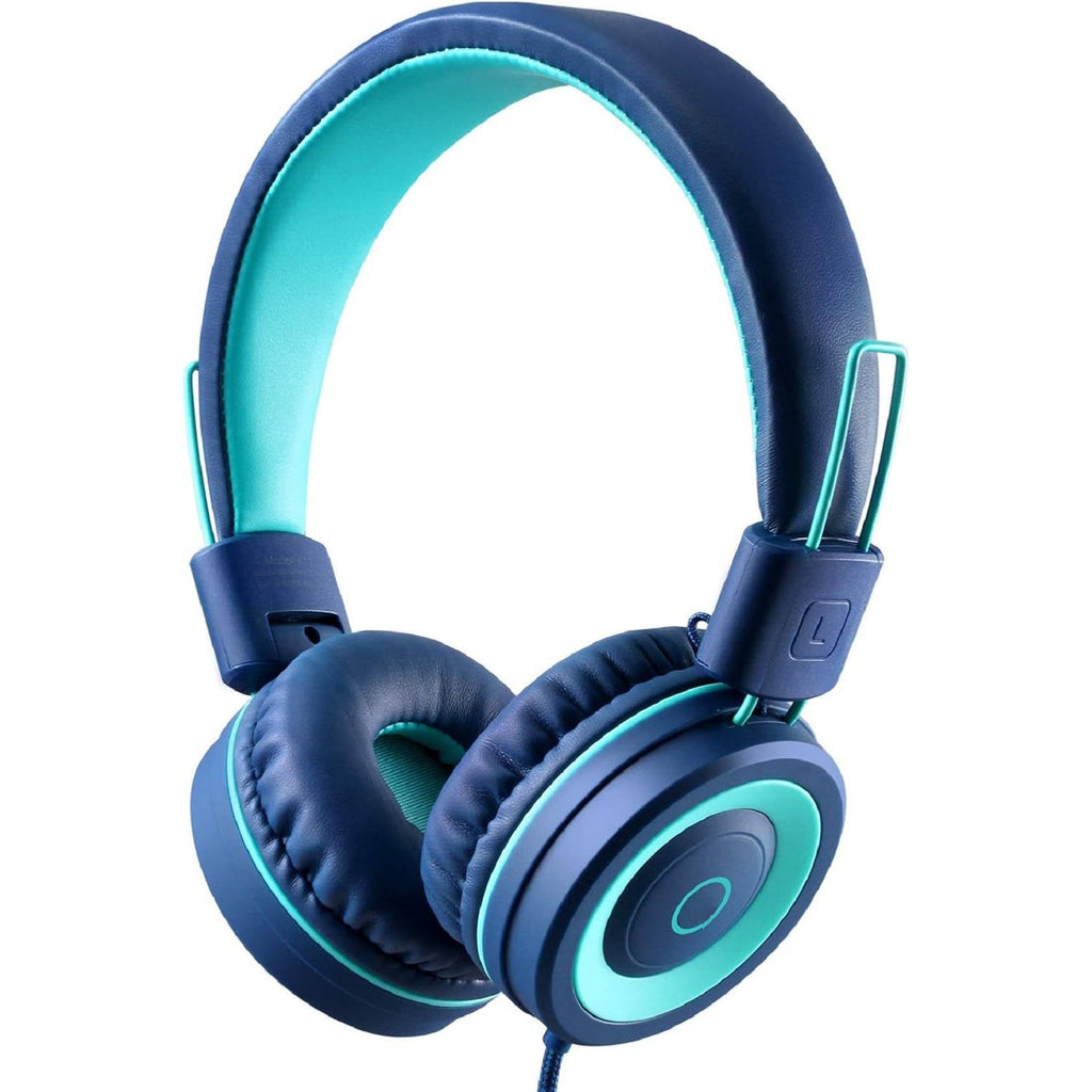 Foldable Kids On Ear Headphones for Children, Teens, Boys & Girls, Compatible with Smartphones, Tablets, School, Kindle & Airplane Travel