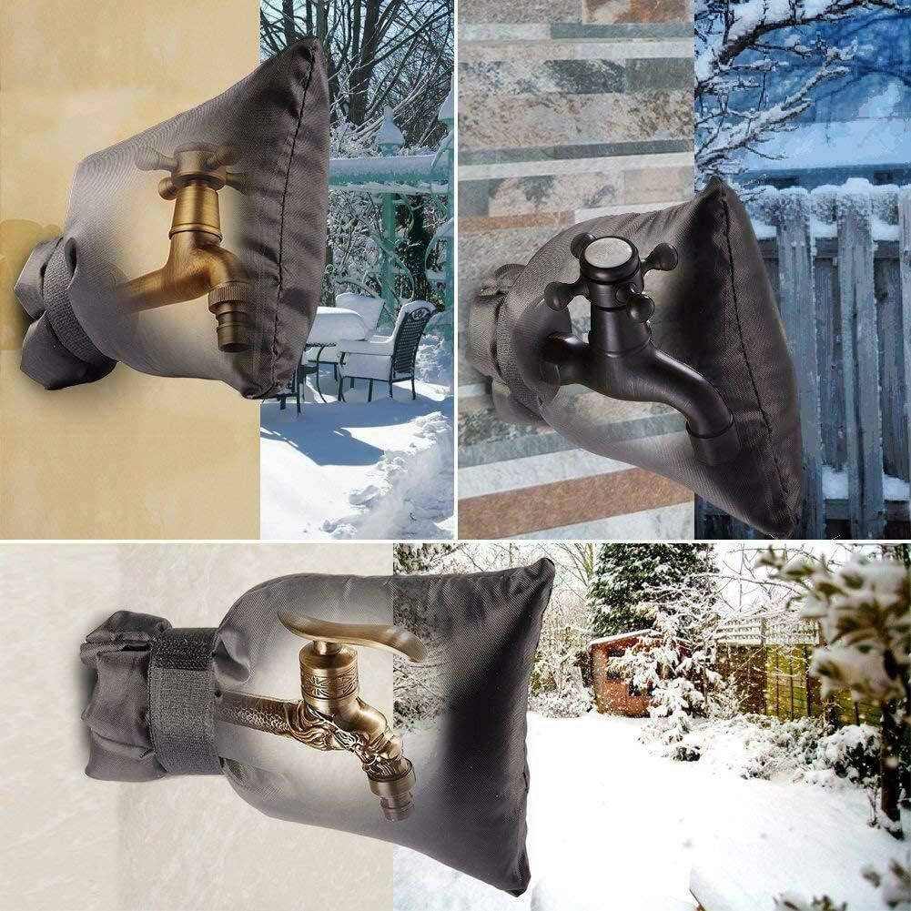 4 Pack Outdoor Faucet Covers for Winter, Insulated Spigot Covers 6.7x8.3 Inch, Waterproof Freeze Protection